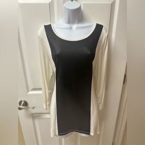 Style & Co. Sidetail faux leather top